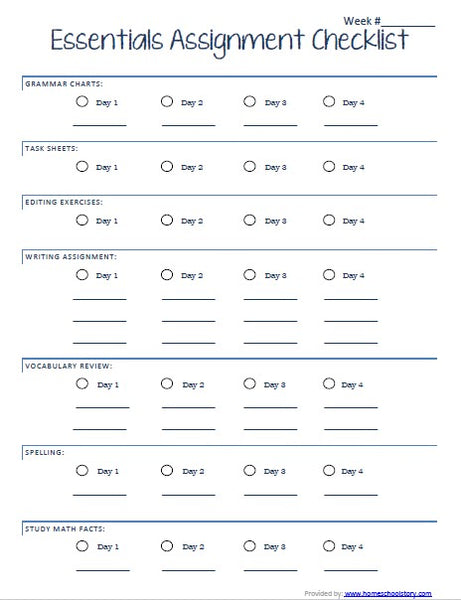 Essentials Resource Pack - Student Notebook Set Up (INSTANT DOWNLOAD)