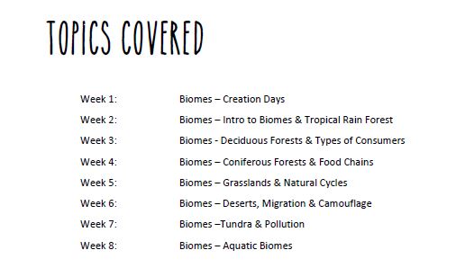 Science - Ecology A Study of Biomes- CC Cycle 2 - Lesson Plans - 8 Weeks (INSTANT DOWNLOAD)