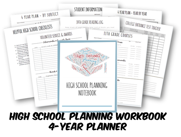 High School Homeschool Planning Workbook - (INSTANT DOWNLOAD)