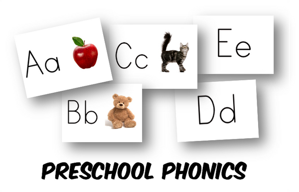 Preschool Alphabet Learning Cards (INSTANT DOWNLOAD)