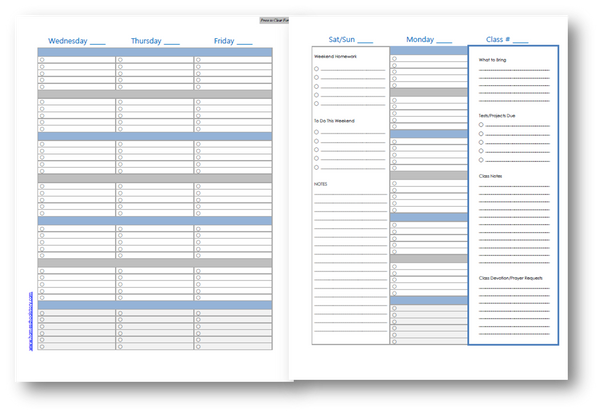 2025-2026 Student Planner - Challenge - INSTANT DOWNLOAD