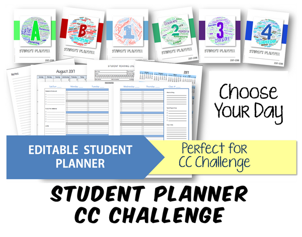 2025-2026 Student Planner - Challenge - INSTANT DOWNLOAD