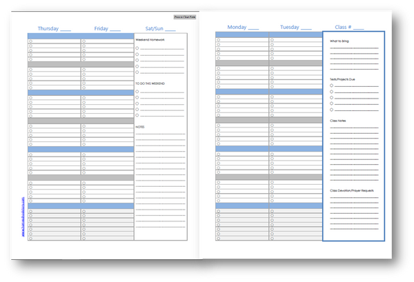 2025-2026 Student Planner - Challenge - INSTANT DOWNLOAD