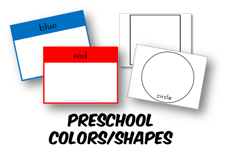 Preschool Colors and Shapes Cards (INSTANT DOWNLOAD)