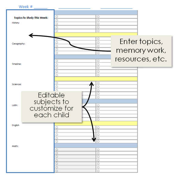 2025-2026 Student Planner - Foundations (CC) - EDITABLE (INSTANT DOWNLOAD)