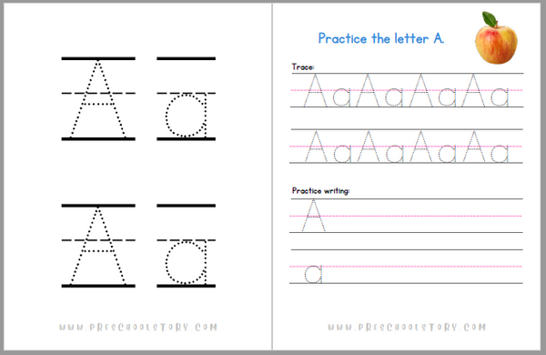 Preschool Letter Writing - Handwriting - INSTANT DOWNLOAD