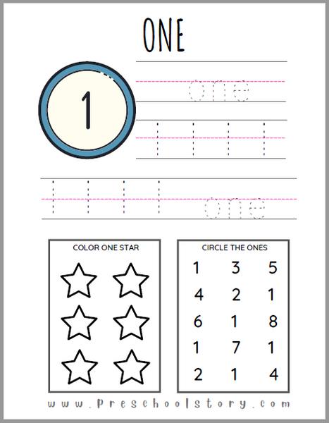 My Number Book - Preschool Binder -DIGITAL DOWNLOAD