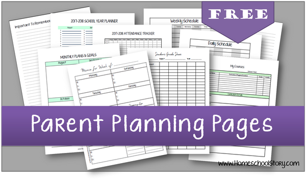 2023-2024 Parent Planning Pages - Create Your Own Planner - (INSTANT DOWNLOAD)