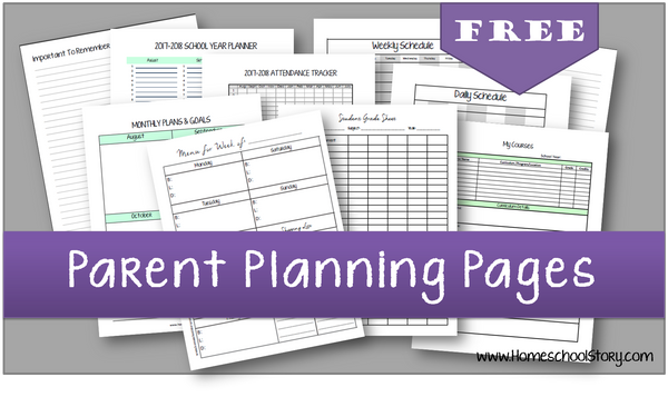 2025-2026 Parent Planning Pages - Create Your Own Planner - (INSTANT DOWNLOAD)