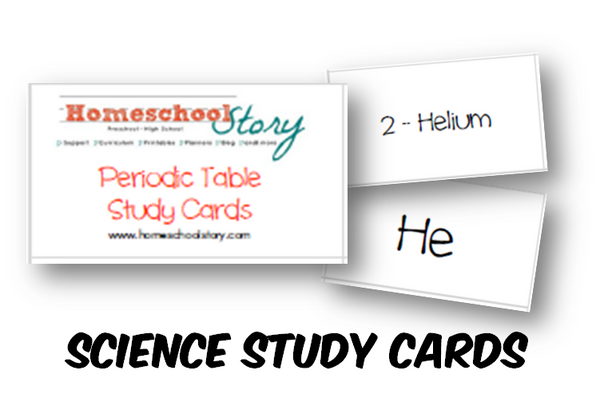 Science - Periodic Table Study Cards - Cycle 3 (INSTANT DOWNLOAD)