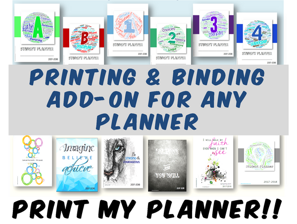 Student Planner - PRINT MY PLANNER!!