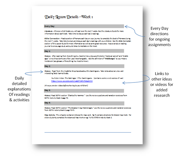 History- Middle Ages Conquerors & Reformers - CC Cycle 2 - Lesson Plans (INSTANT DOWNLOAD)