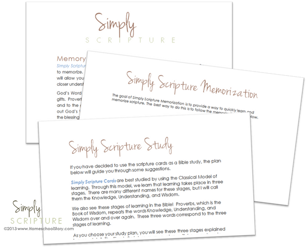 Simply Scripture eBook - (INSTANT DOWNLOAD)