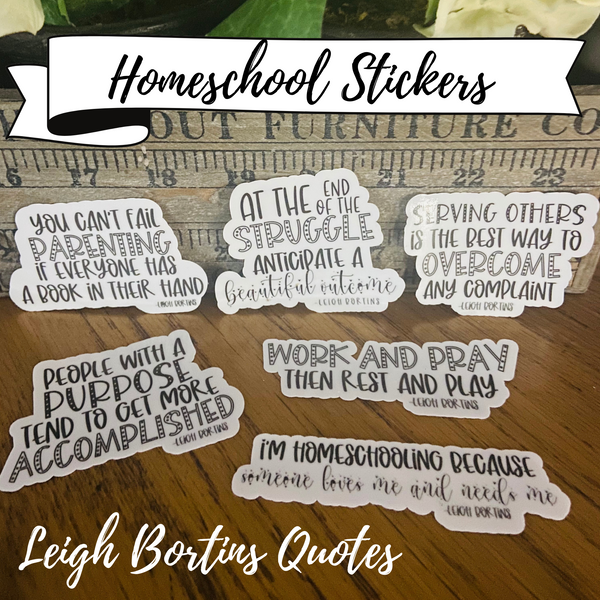 Leigh Bortins Quote Stickers