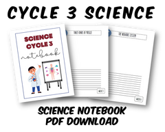 Cycle 3 SCIENCE Notebooking Pages  (INSTANT DOWNLOAD)