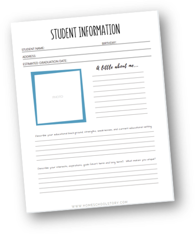 High School Homeschool Planning Workbook - (INSTANT DOWNLOAD)