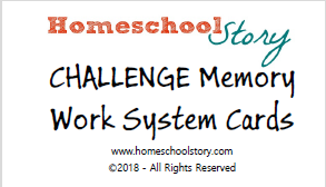 CC CHALLENGE Memory Work System Cards - (PRINTED/LAMINATED)