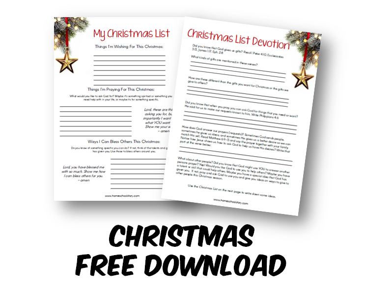 Christmas List Devotion (FREE DOWNLOAD)