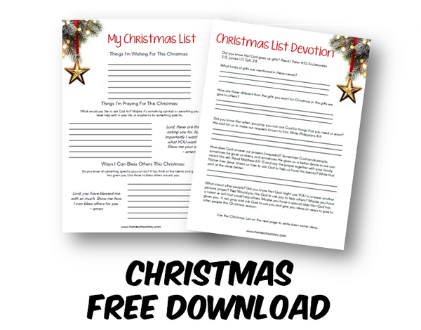 Christmas List Devotion (FREE DOWNLOAD)