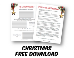 Christmas List Devotion (FREE DOWNLOAD)
