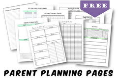 2026-2027 Parent Planning Pages - Create Your Own Planner - (INSTANT DOWNLOAD)