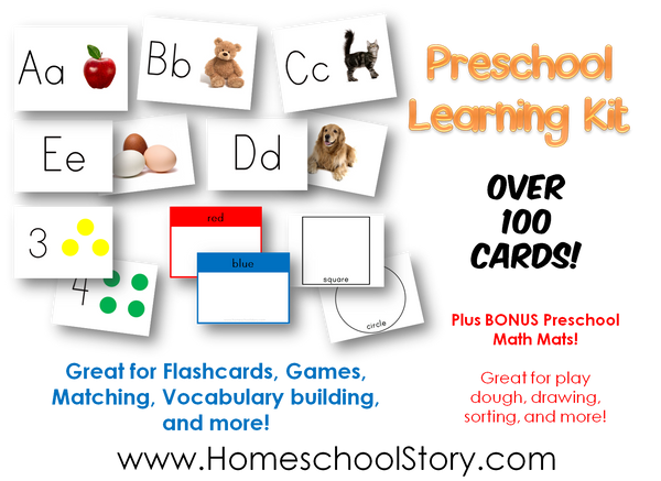 Preschool Learning Kit - BUNDLE SET WITH BONUS (INSTANT DOWNLOAD)