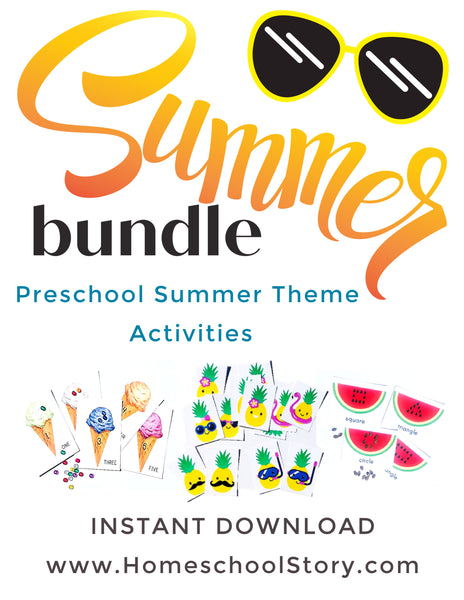Preschool Summer Bundle - INSTANT DOWNLOAD - Busy Bags